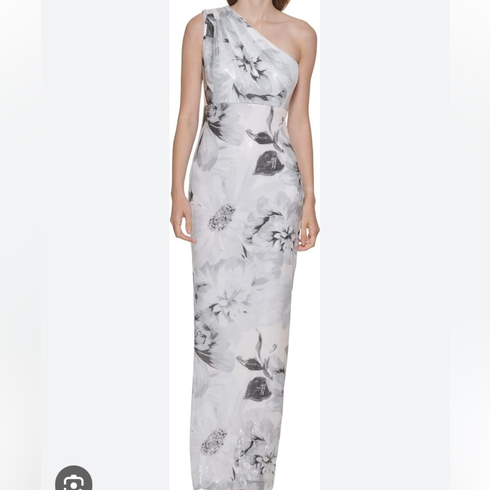 Calvin Klein Floral Evening Gown